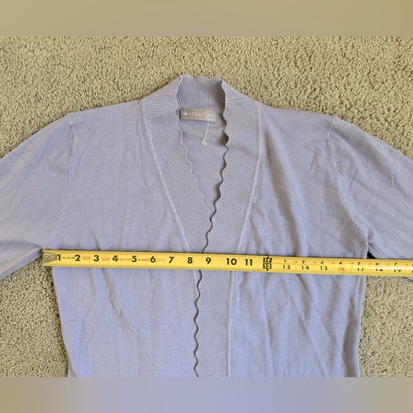 NWOT Evolution by Cyrus Purple Lavender Cardigan ~ size SP - Picture 7 of 9